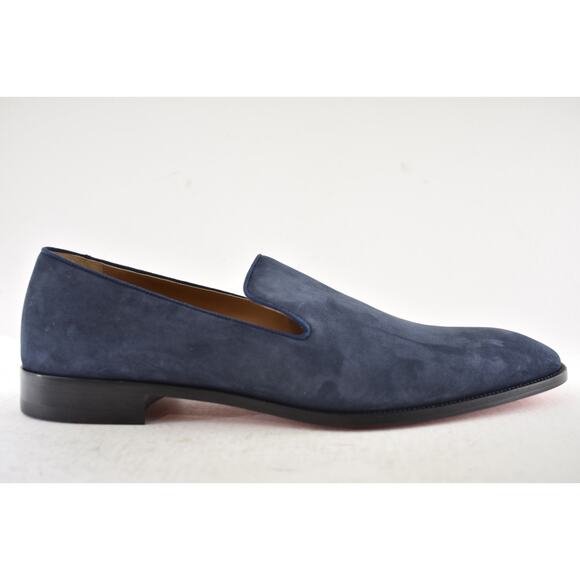 Christian Louboutin Mens Danny Flex Flat Zaffiro Blue Calf Dress Loafer 46 13 main image 14